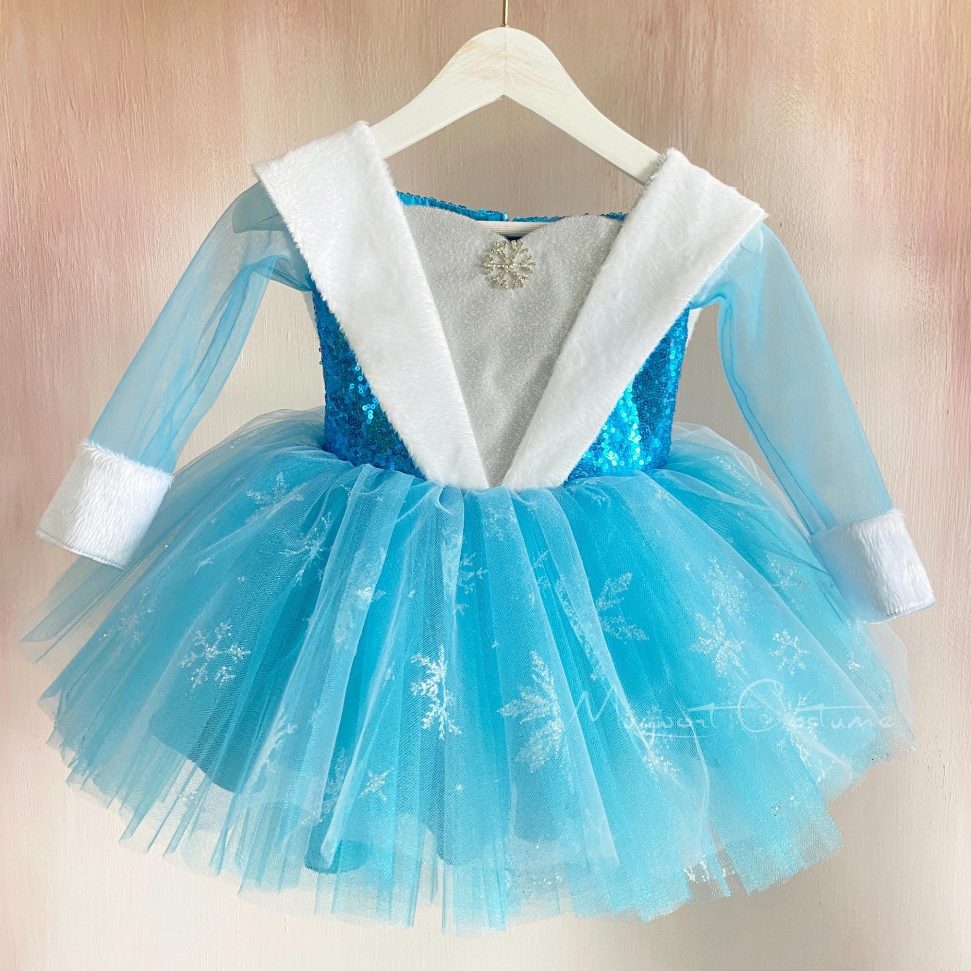 Elsa Frozen Dress for Toddler, Princess Girl Dress, Halloween Baby Costume