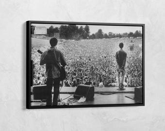 Liam Gallagher Poster, Oasis Knebworth 1996 Stunning Poster Print, Music Legends Canvas, Music Room Wall Art Decor, Gift For Jazz Lover