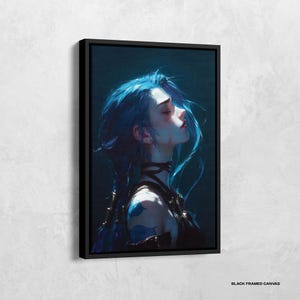 Jinx Poster, Arcane Staffel 2 Poster, Jinx Art Canvas, Arcane Filmposter, Jinx Poster, Tv-Serienposter, Jinx Fangeschenke, Videospieldeko