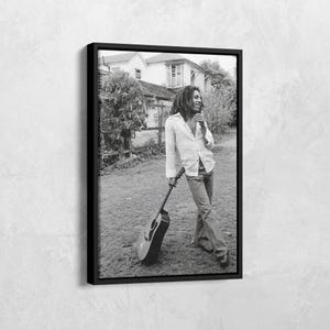 Affiche guitare Bob Marley, impression route Bob Marley Hope, toile Bob Marley, affiche musique rétro, légende de la musique reggae, chanteuse reggae jamaïcaine