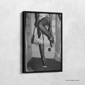 Luxury Fashion Print, Black and White, High Fashion Poster, Chic Feminist Wall Art, Hypebeast Room Decor, Modern Style Wall Art