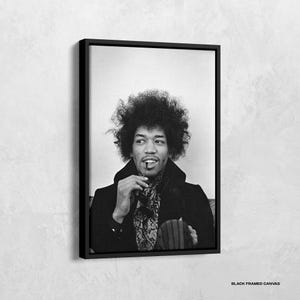 Jimi Hendrix Portrait Poster, Jimi Hendrix Photography Print, Legend Guitarist Wall Art, Rock Musician Wall Art, Rock n Roll Music Print