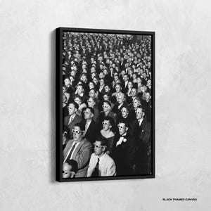 Opening Night Screening Wall Art, Opening Night Screening Black and White Canvas, Vintage Cinema Poster, Photography Prints, B&W Wall Decors