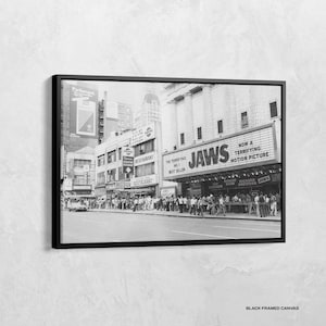 Jaws Opening Day in New York Print, Jaws Movie Print, American Horror Movie, Classic Movie Posters, Jaws Wall Art, Vintage Movie Poster
