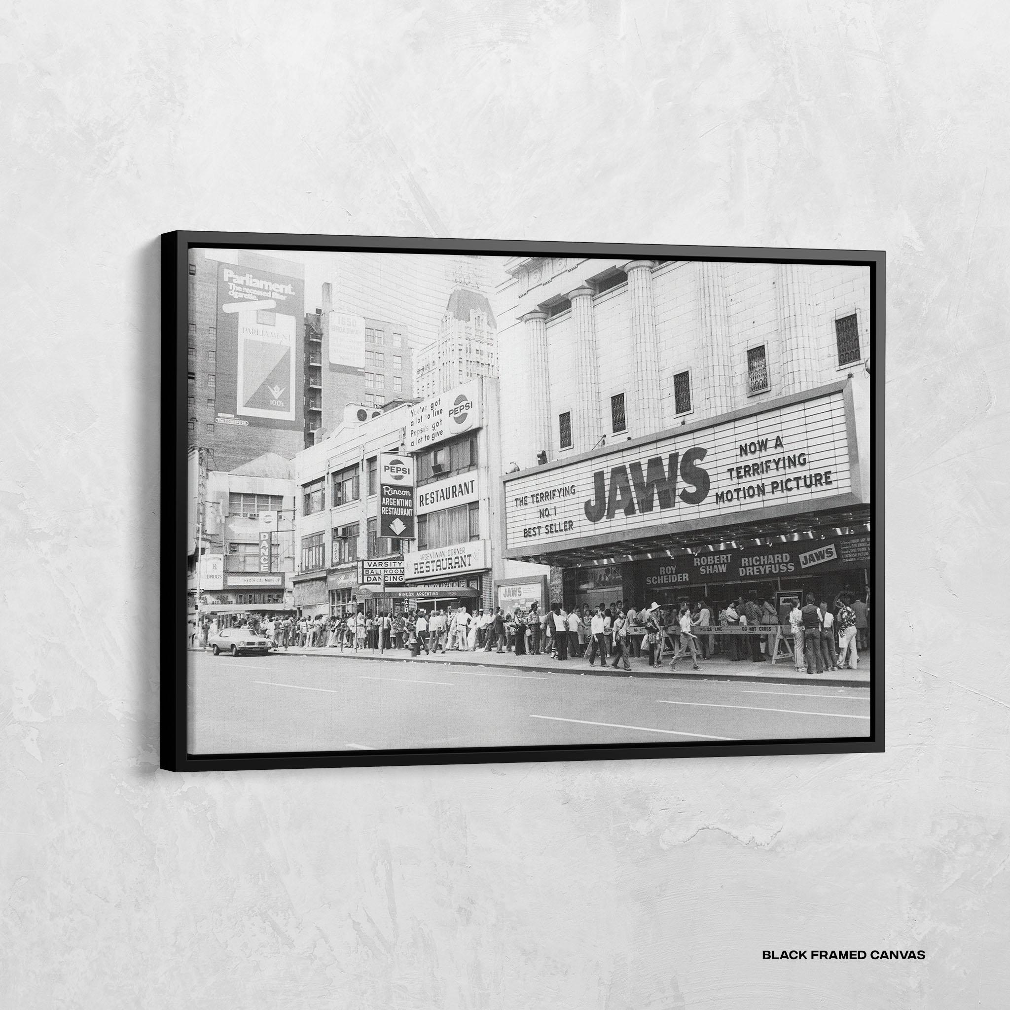 Jaws Opening Day in New York Print, Jaws Movie Print, American Horror Movie, Classic Movie Posters, Jaws Wall Art, Vintage Movie Poster
