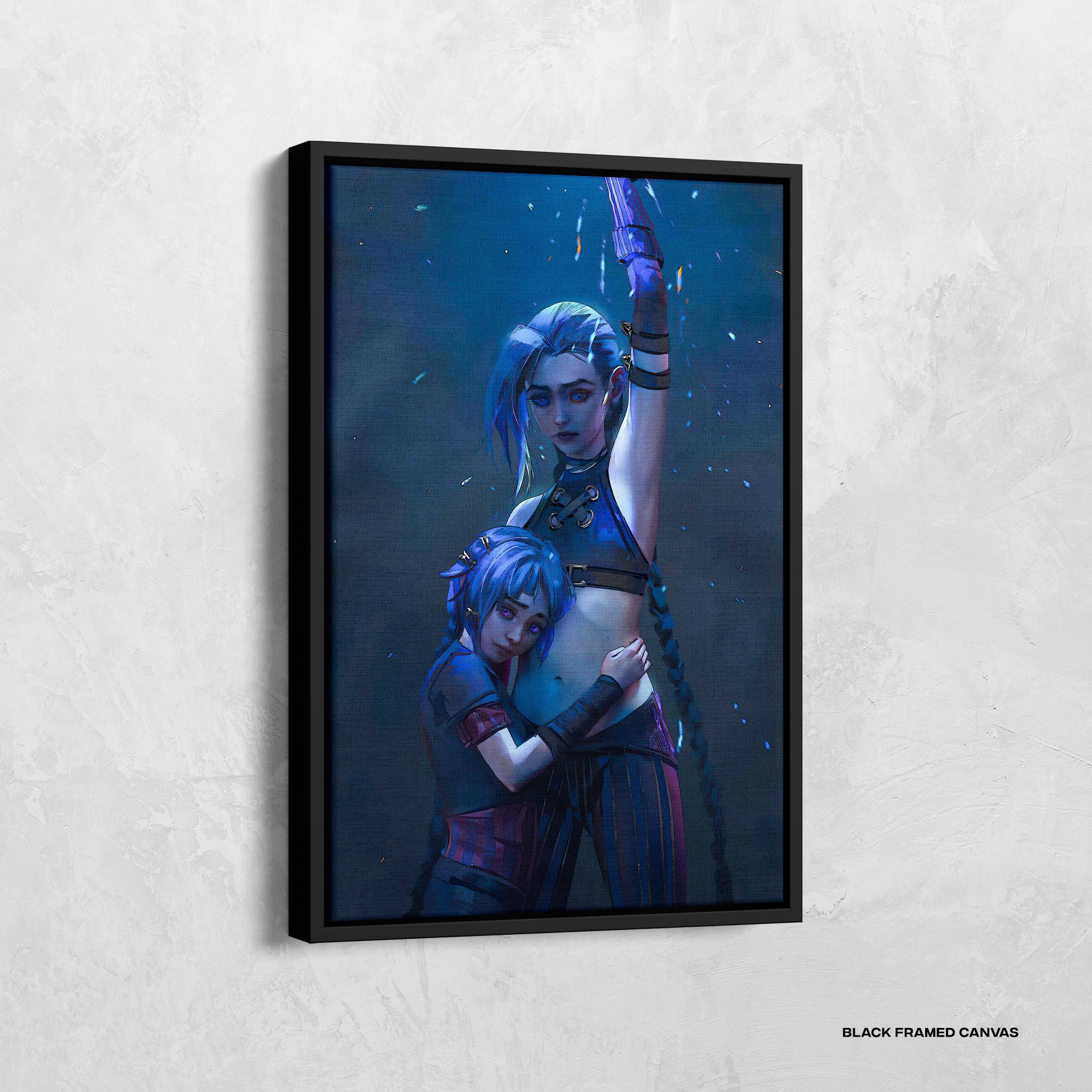 Arcane Print, Arcane Jinx Canvas, Arcane Season 2 Poster, Jinx Art Canvas, Jinx Poster, Tv Series Poster, Gift for Gamers, Gamer Wall Decor