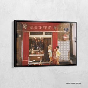 Saint-tropez Boucherie Poster, Vintage Butcher Shop Canvas, Butcher Photography Prints, High Society Photo Print, Vintage Photography Print