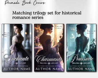 3 Premade E-book series trilogy book covers