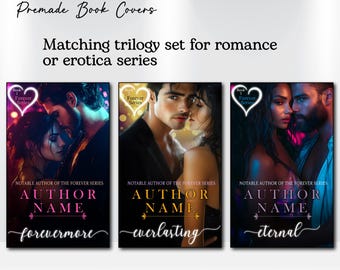 3 Premade E-book series trilogy covers