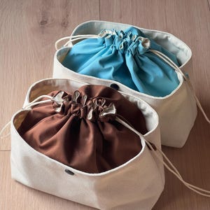 Organiseur de sac pour votre sac, sac à main en toile, doublure de sac à main, organisateur de fourre-tout avec cordon de serrage, sac à main de haute qualité, sac à bandoulière