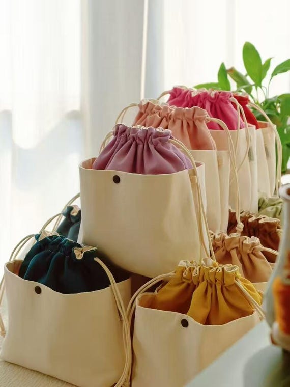 Bag insert Fits Bean Boat and Tote,Bag organizer with pockets,canvas liner