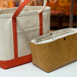 Organiseur de sac fourre-tout pour bateau moyen Tyvek, doublure de sac structurée légère (28 x 16 x 14 cm)