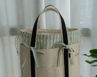 Inserto personalizado para barco y bolso, organizador de bolsos, bolsa con cordón