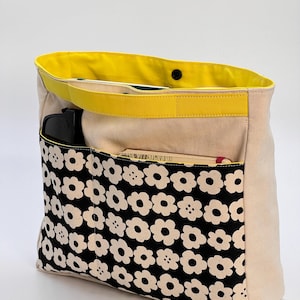 Sac organisateur en toile avec poignée | Pochette intérieure polyvalente