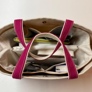 Tyvek MINI Boat Tote Insert Organizer, Lightweight Structured Bag Liner (23X15X15CM)