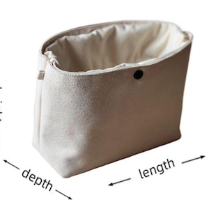 Bag insert Fits Bean Boat and Tote,Bag organizer with pockets,canvas liner image 17