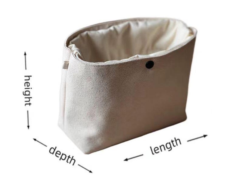 Bag insert Fits Bean Boat and Tote,Bag organizer with pockets,canvas liner image 17