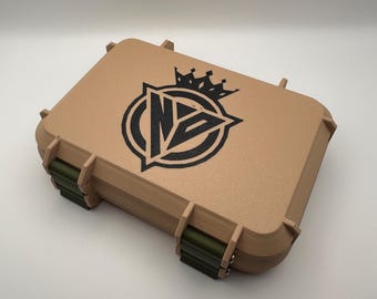 Customizable Ammo Storage Case – Personalized 3D Printed Ammo Box with Secure Latches (9mm)