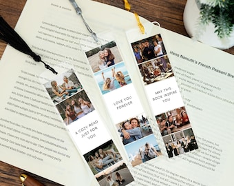 Personalized Photo Bookmark,Custom Acrylic Bookmark with Your Picture,Back to School Gifts,Gift for Book Lovers,Bookmark with Tassel