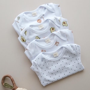 Baby Vest Long Sleeve, Baby Grow Vest, Unisex Baby Shower Gift, Vest bodysuit, baby gift, baby grow, baby bodysuit