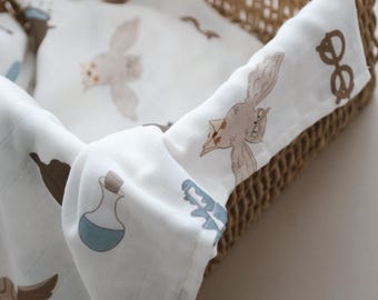 Muslin Baby Squares – Fascia in mussola morbida di cotone biologico al 100%, per neonati