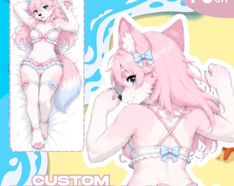 Anpassad Dakimakura, Catgirl Anime-kroppskudde