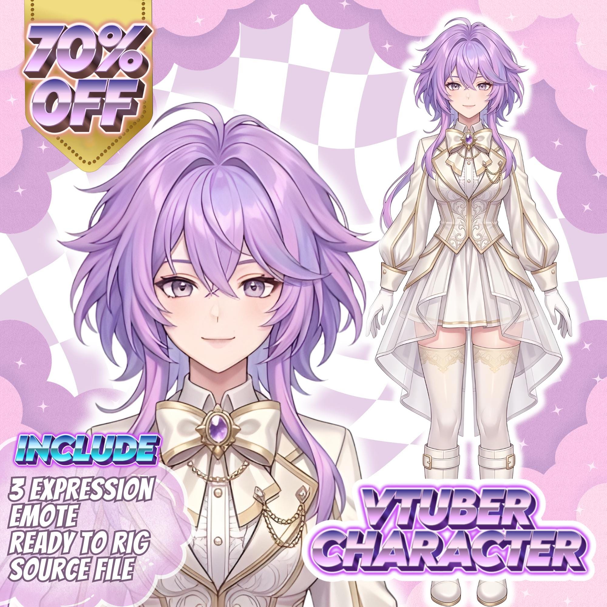Personalized Virtual Character Design, Custom Anime Vtuber Avatar ...