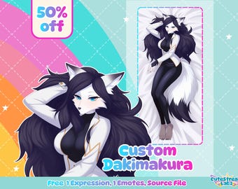 Aangepaste anime Dakimakura-lichaamskussenkunstwerk (digitale download)