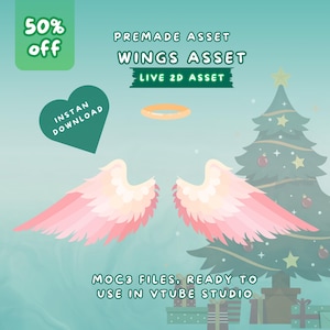 Animated Wings Hat Vtuber Asset: Rigged Prop (Digital Download