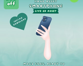 Rigged Phone Vtuber Asset: Live2D Smartphone (Digital Download)