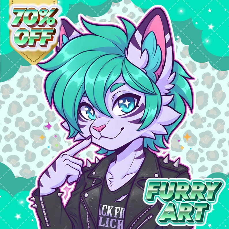 Hand-drawn furry character illustration with expressive design, polished highlights, and vibrant colors ideal for fursona artwork display and digital profiles.