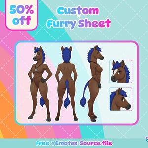 Furry OC Referenzseite – Personalisiertes Charakter Design – Digitale Illustration