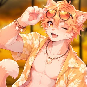 Furry-kunst in opdracht, schattige furry-personage profielfoto op maat, gepersonaliseerde fursona-illustratie, handgetekende digitale avatar, gestileerde OC-kunst, antropomorfe figuur afbeelding 6