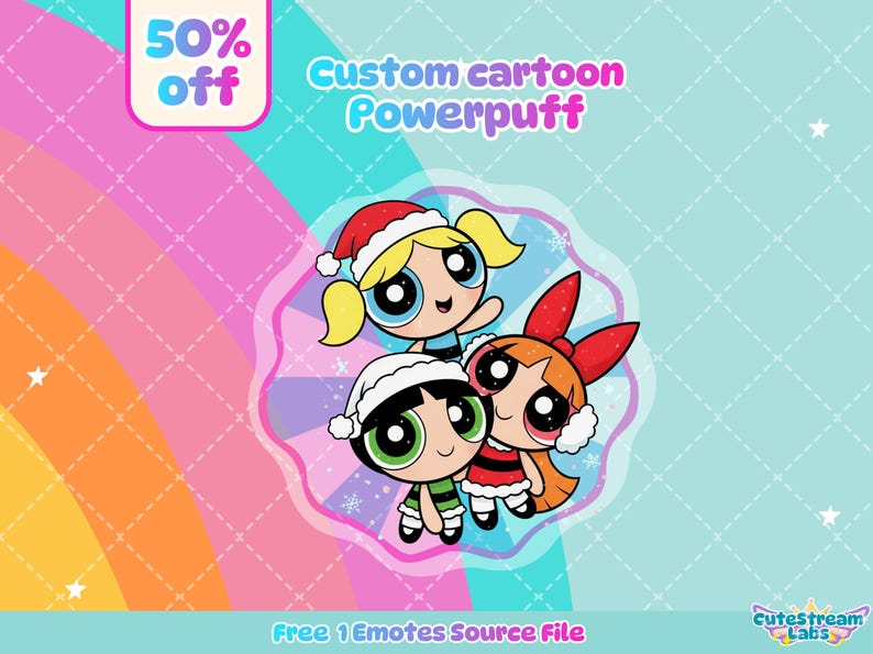 Custom Powerpuff Girls Style Portrait – Personalized Cartoon ...