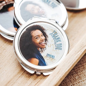 Personalized Graduation Party Favors Compact Mirrors Custom Photo Favors Thank You Favors for Guests image 1