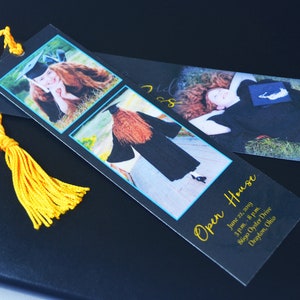 Personalized Graduation Bookmarks Custom Graduate Bookmark Announcements Graduation Party Invitations Graduation Photo Bookmarks image 5