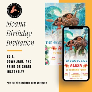 Bewerkbare verjaardagsuitnodiging kreunen | Uitnodiging Hawaiiaans strandfeest | Aanpasbare en afdrukbare kinderposter. Direct downloaden en delen