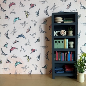 DIY Framed Dollhouse Bookshelf