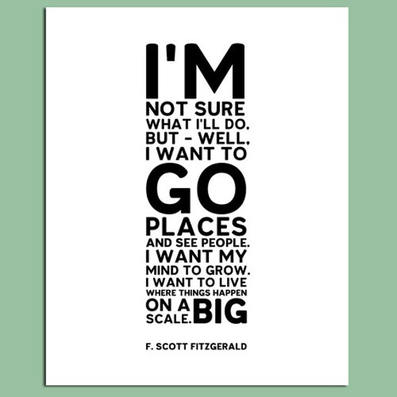 Items similar to Go Places Downloadable Digital Print on Etsy