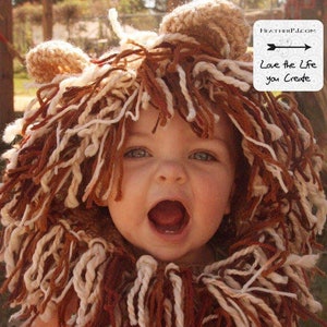 PATTERN Lion Cowl 2-4 Years Old Crochet Pattern image 1