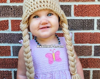 Any Size or Color 2 Braids Yarn Wig