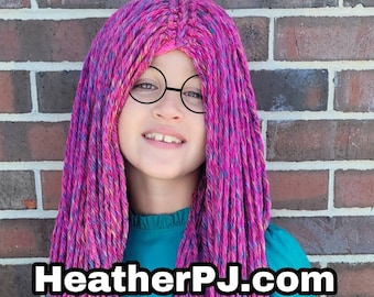 Any Size Middle Part Straight Long Yarn Wig