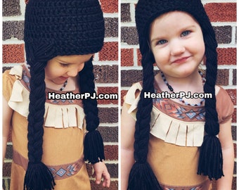Any Size or Color Braided Wig Crochet for All Sizes Baby, Newborn, 3 Month, 6 Month, 12 Month, 18 Month, Toddler, Youth, Adult