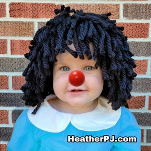 Black Hair Doll Wig
