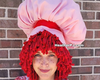 Pink Oversized Baker's Bonnet