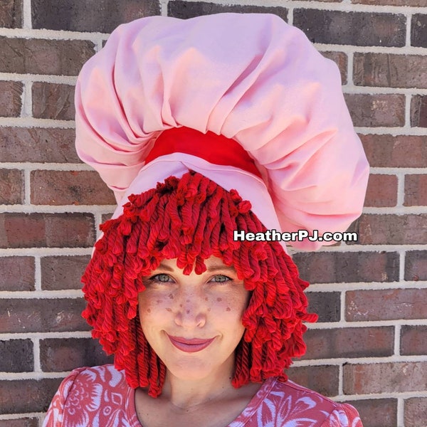 Pink Oversized Baker's Bonnet