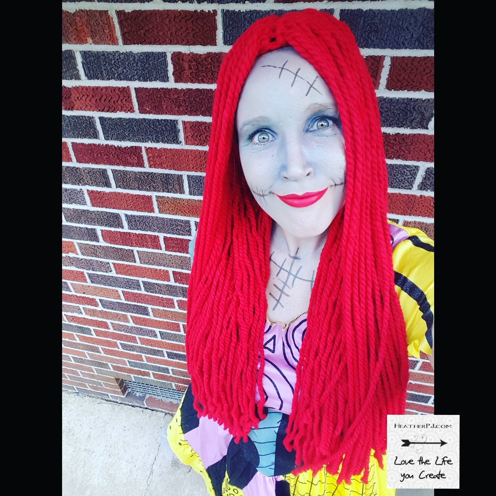 Any Size Long Straight Red Yarn Wig With Middle Part Handmade Etsy