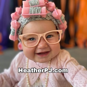 Any Size Old Lady Curler Wig Crocheted Yarn Wig Handmade Ships from Florida USA via USPS Priority Mail