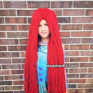 Any Size Middle Part Straight Long Yarn Wig image 2