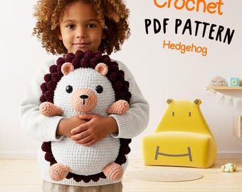 Hedgehog Crochet Amigurumi Pattern | Woodland Plush Toy PDF